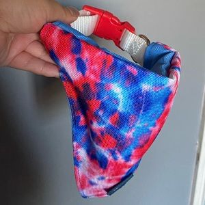 Whimsy dog reversible tie dye bandana